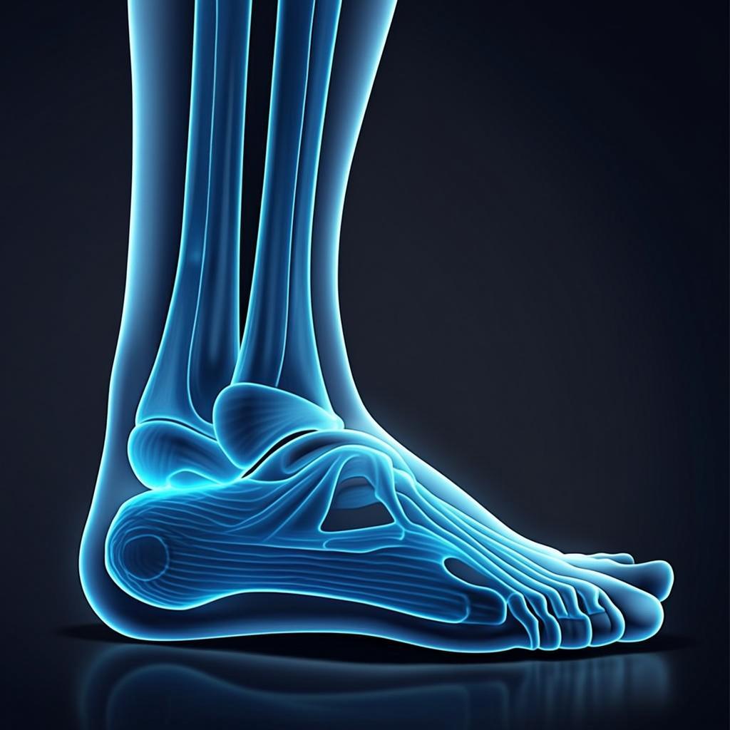 Ankle anatomy visualization